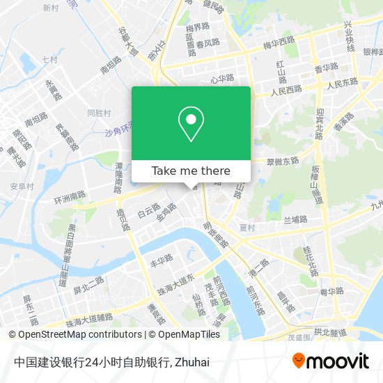 中国建设银行24小时自助银行 map