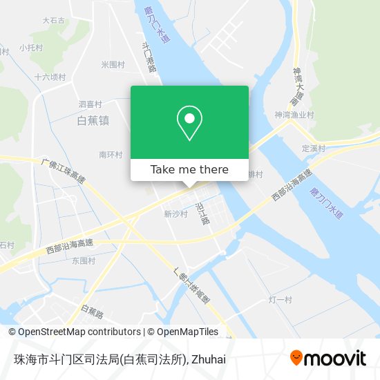 珠海市斗门区司法局(白蕉司法所) map