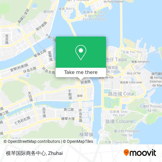 横琴国际商务中心 map