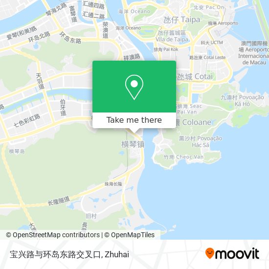 宝兴路与环岛东路交叉口 map