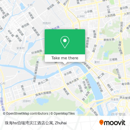 珠海hs伯瑞湾滨江酒店公寓 map