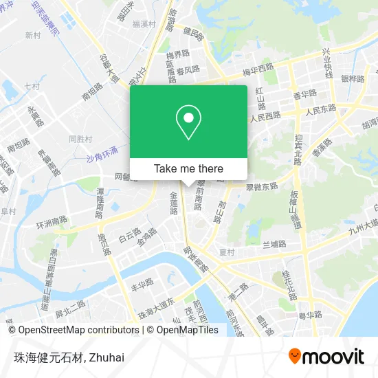 珠海健元石材 map