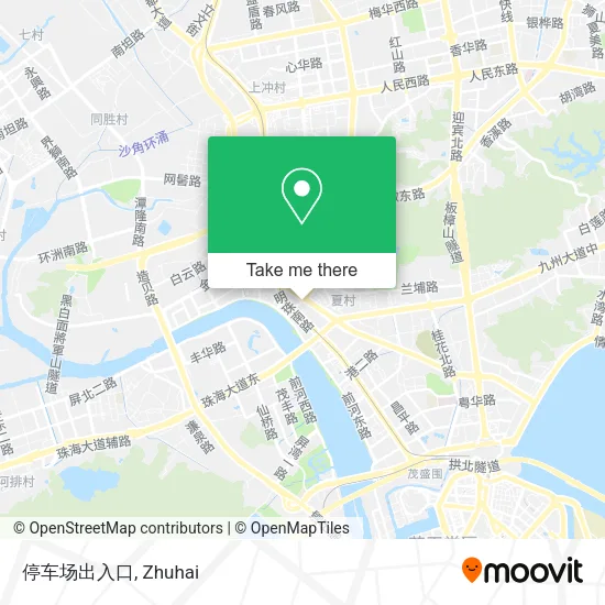 停车场出入口 map