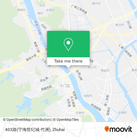 403路(宁海世纪城-竹洲) map