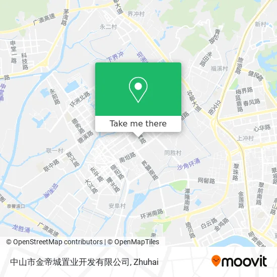 中山市金帝城置业开发有限公司 map