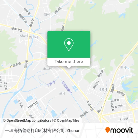 一珠海拓普达打印耗材有限公司 map