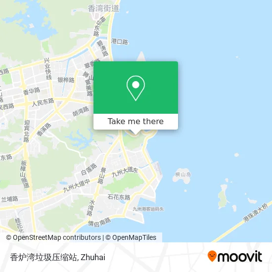 香炉湾垃圾压缩站 map