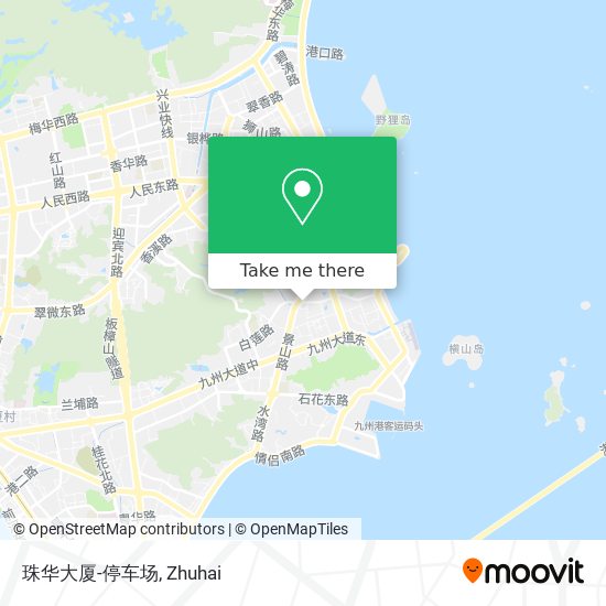 珠华大厦-停车场 map