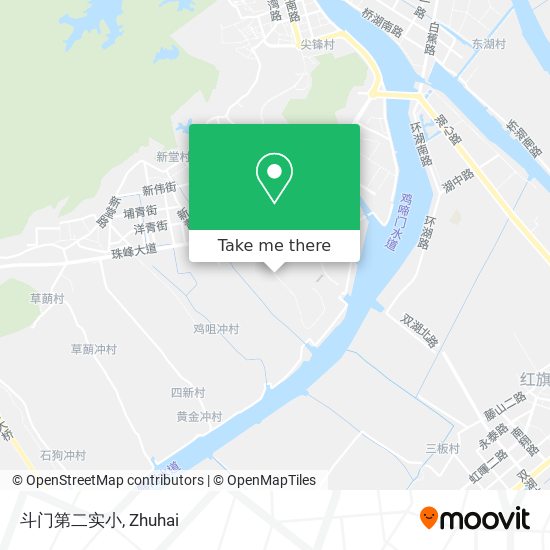 斗门第二实小 map
