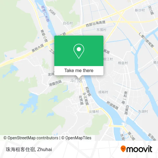 珠海租客住宿 map