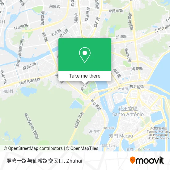 屏湾一路与仙桥路交叉口 map