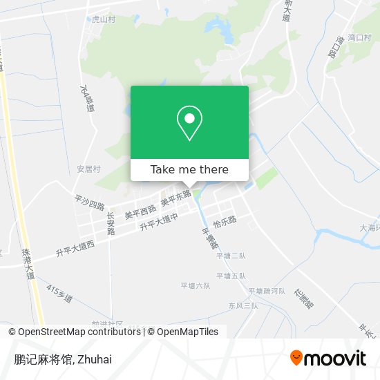 鹏记麻将馆 map