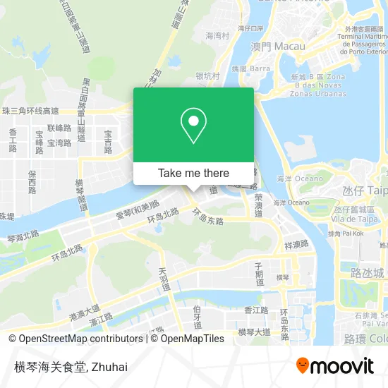 横琴海关食堂 map