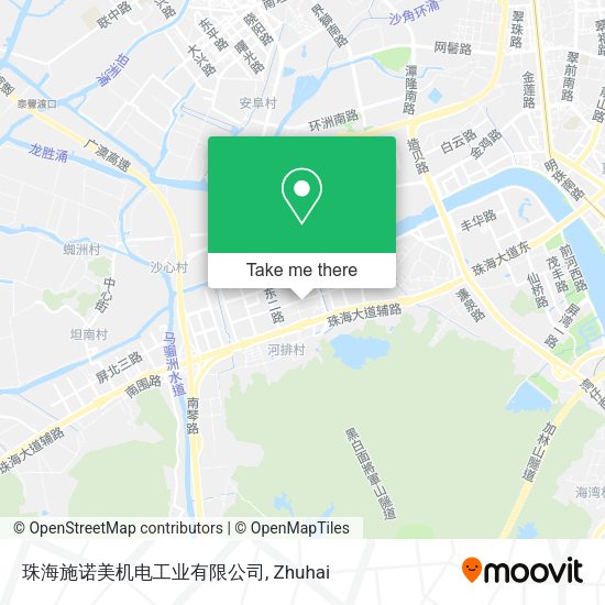 珠海施诺美机电工业有限公司 map
