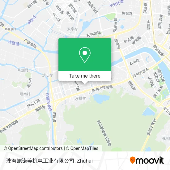 珠海施诺美机电工业有限公司 map