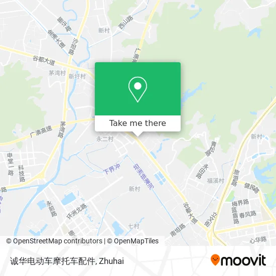 诚华电动车摩托车配件 map