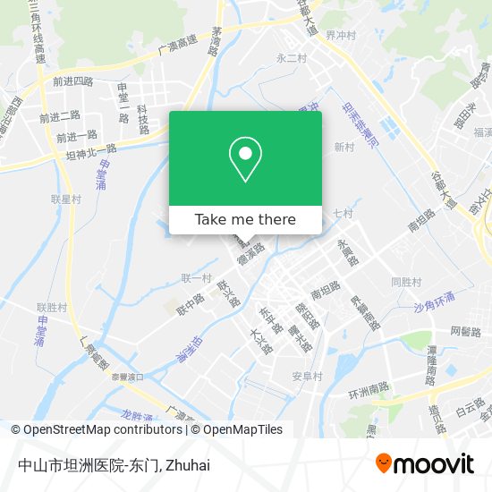 中山市坦洲医院-东门 map