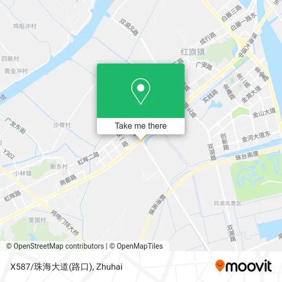 X587/珠海大道(路口) map