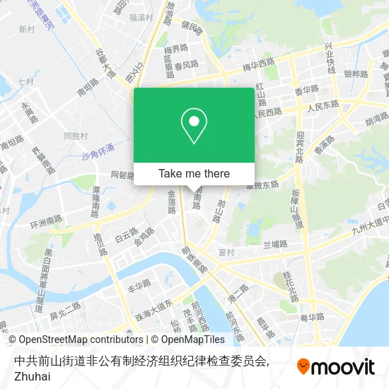 中共前山街道非公有制经济组织纪律检查委员会 map