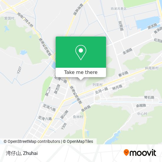 湾仔山 map