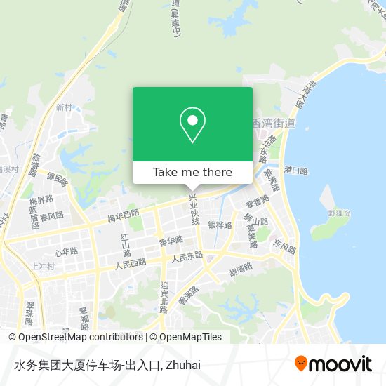 水务集团大厦停车场-出入口 map