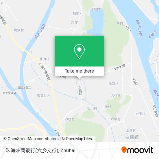 珠海农商银行(六乡支行) map
