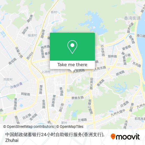 中国邮政储蓄银行24小时自助银行服务(香洲支行) map