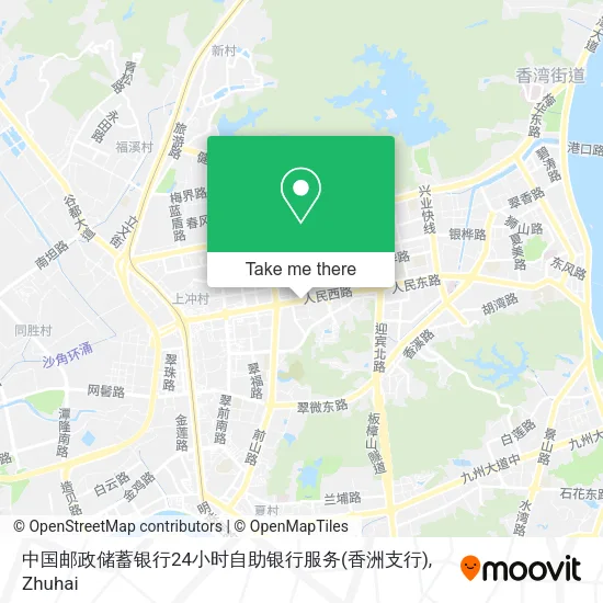 中国邮政储蓄银行24小时自助银行服务(香洲支行) map