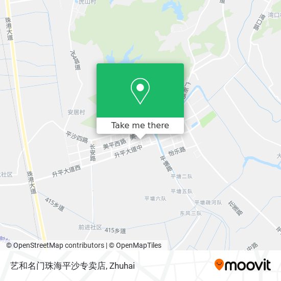 艺和名门珠海平沙专卖店 map