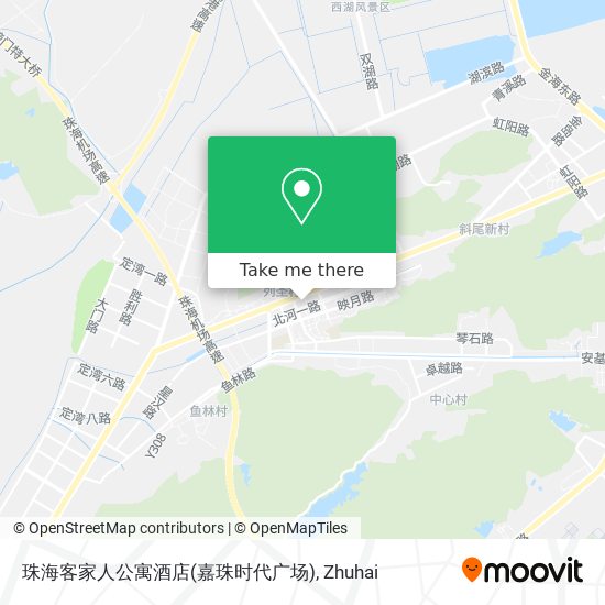 珠海客家人公寓酒店(嘉珠时代广场) map