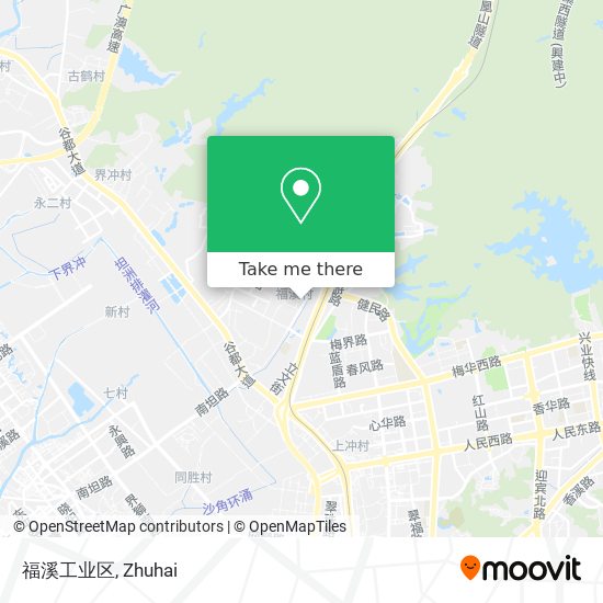 福溪工业区 map