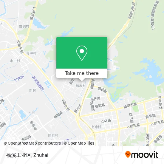 福溪工业区 map