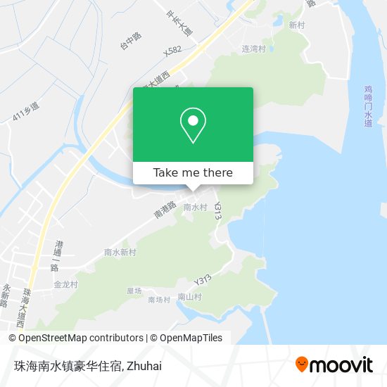 珠海南水镇豪华住宿 map