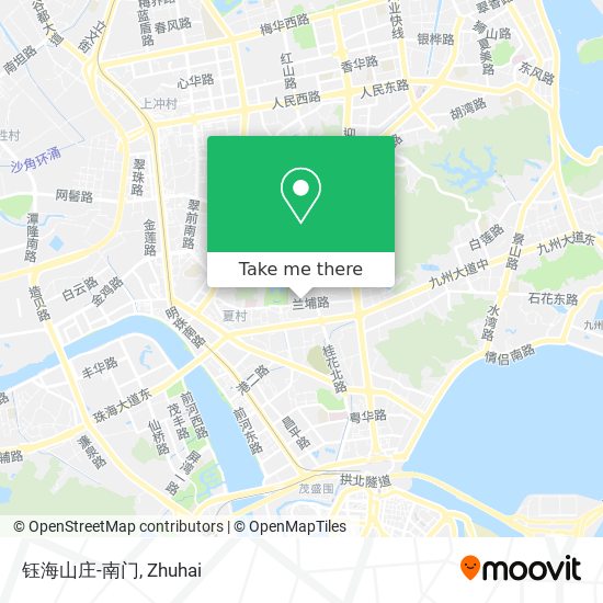 钰海山庄-南门 map
