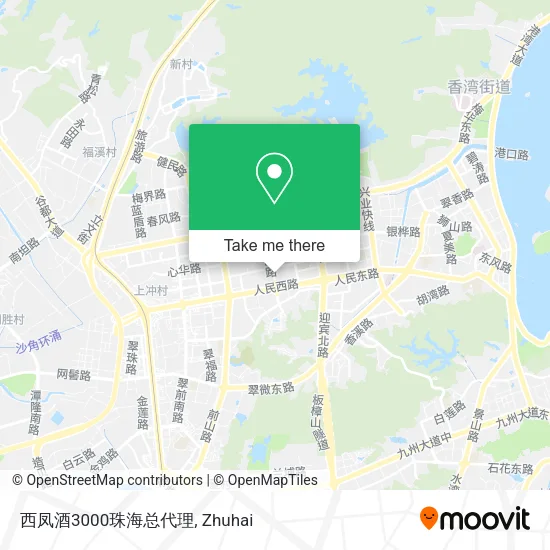 西凤酒3000珠海总代理 map