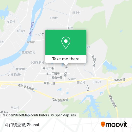 斗门镇交警 map