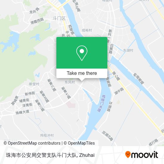 珠海市公安局交警支队斗门大队 map