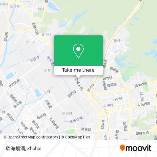 欣海烟酒 map