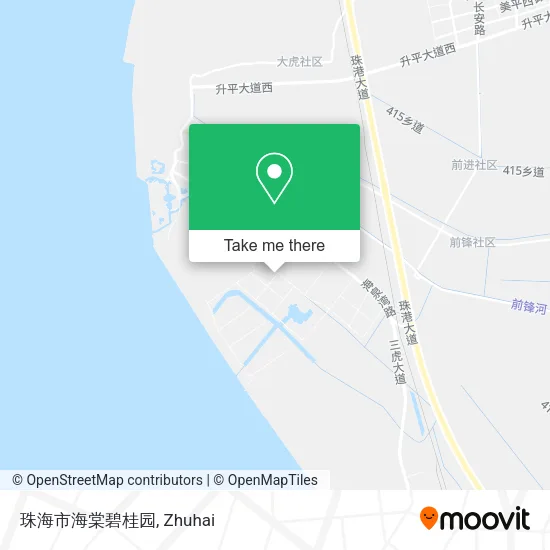 珠海市海棠碧桂园 map