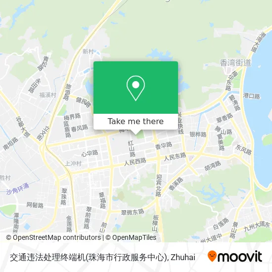 交通违法处理终端机(珠海市行政服务中心) map