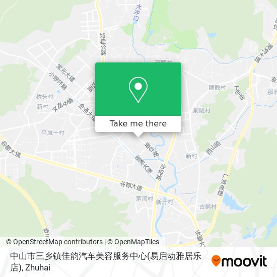 中山市三乡镇佳韵汽车美容服务中心(易启动雅居乐店) map