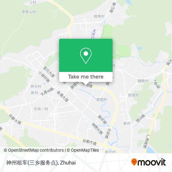 神州租车(三乡服务点) map
