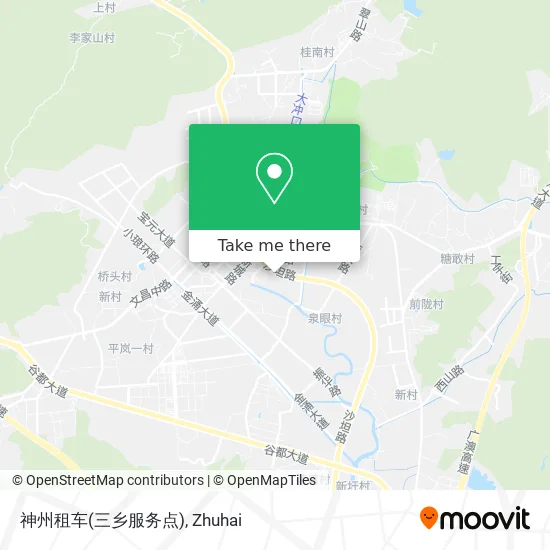 神州租车(三乡服务点) map