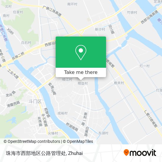 珠海市西部地区公路管理处 map