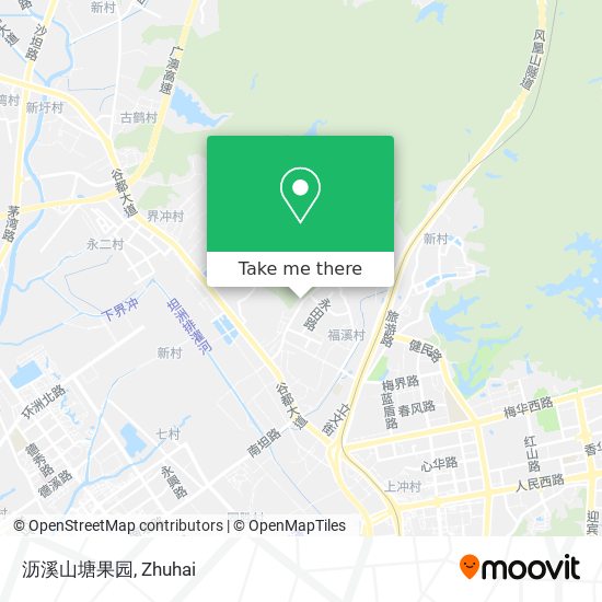 沥溪山塘果园 map