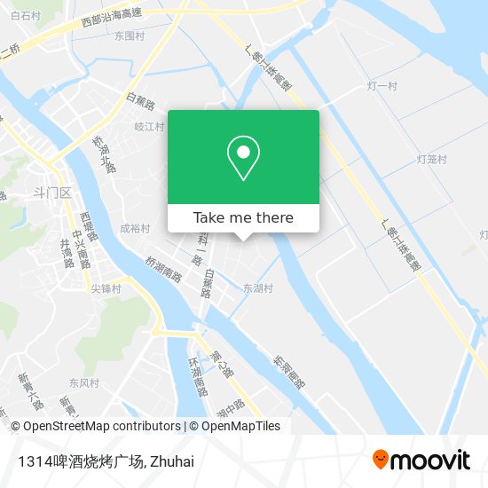 1314啤酒烧烤广场 map
