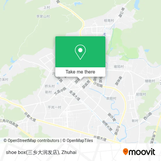 shoe box(三乡大润发店) map