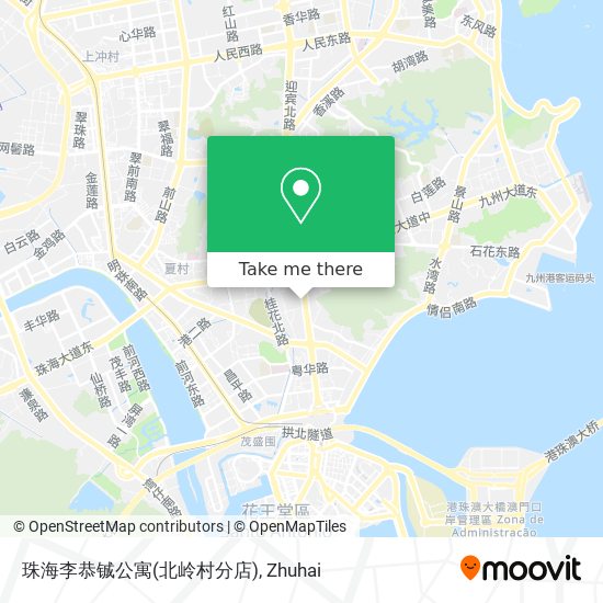 珠海李恭铖公寓(北岭村分店) map