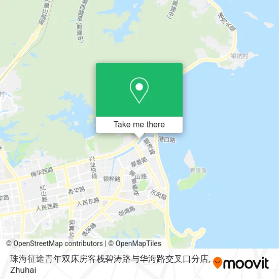 珠海征途青年双床房客栈碧涛路与华海路交叉口分店 map