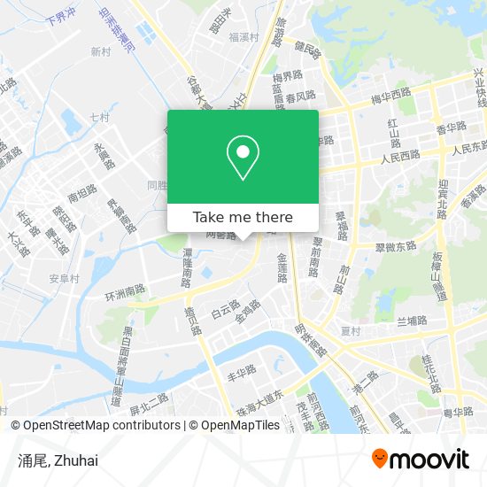 涌尾 map
